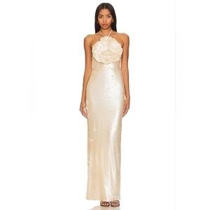 Lovers and friends X Rachel Lilium Gown Maxi Dress Size Small